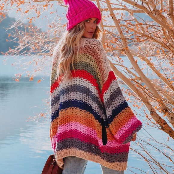 OH HAPPY DAY POCKETED KNIT CARDIGAN - Picture 4 of 8